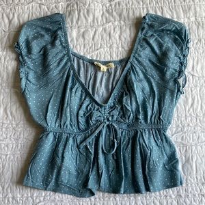 Blue Crop Top - LA Hearts